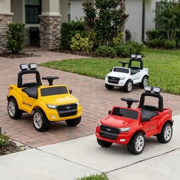 Samrtee Licensed Ford Ranger Wildtrak Kids Push Ride-On Car with Music & Horn - LK222