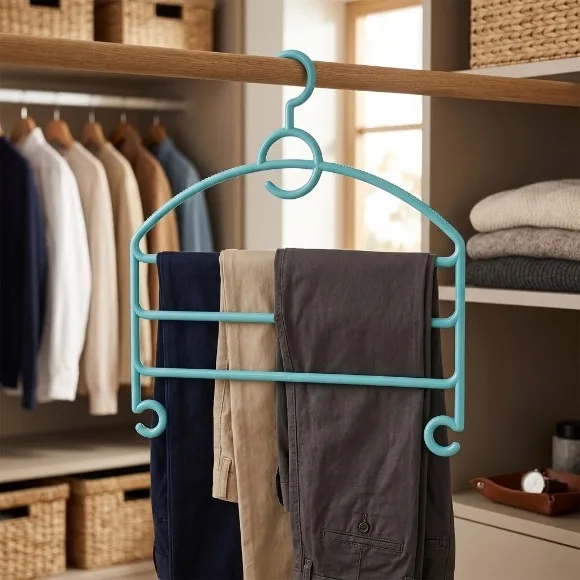 Limon Imperial 4 Layer Scarf Hanger, Multi Layer Hanger For Clothes, Multipurpose Magic Hanger