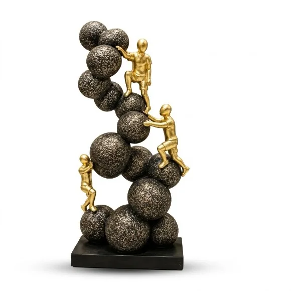 Luxury Sculpture Modern Abstract Figurine Statue Home Decor Office Desk Accent
