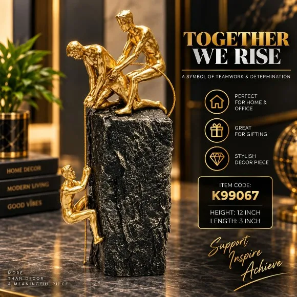 Luxury Sculpture Modern Abstract Figurine Statue Home Decor Office Desk Accent
