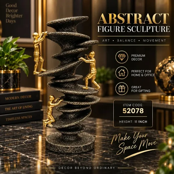 Luxury Sculpture Modern Abstract Figurine Statue Home Decor Office Desk Accent