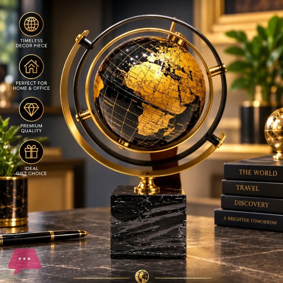 Luxury World Map Elegant Premium Quality Timeless Decor Perfect for Home & Office