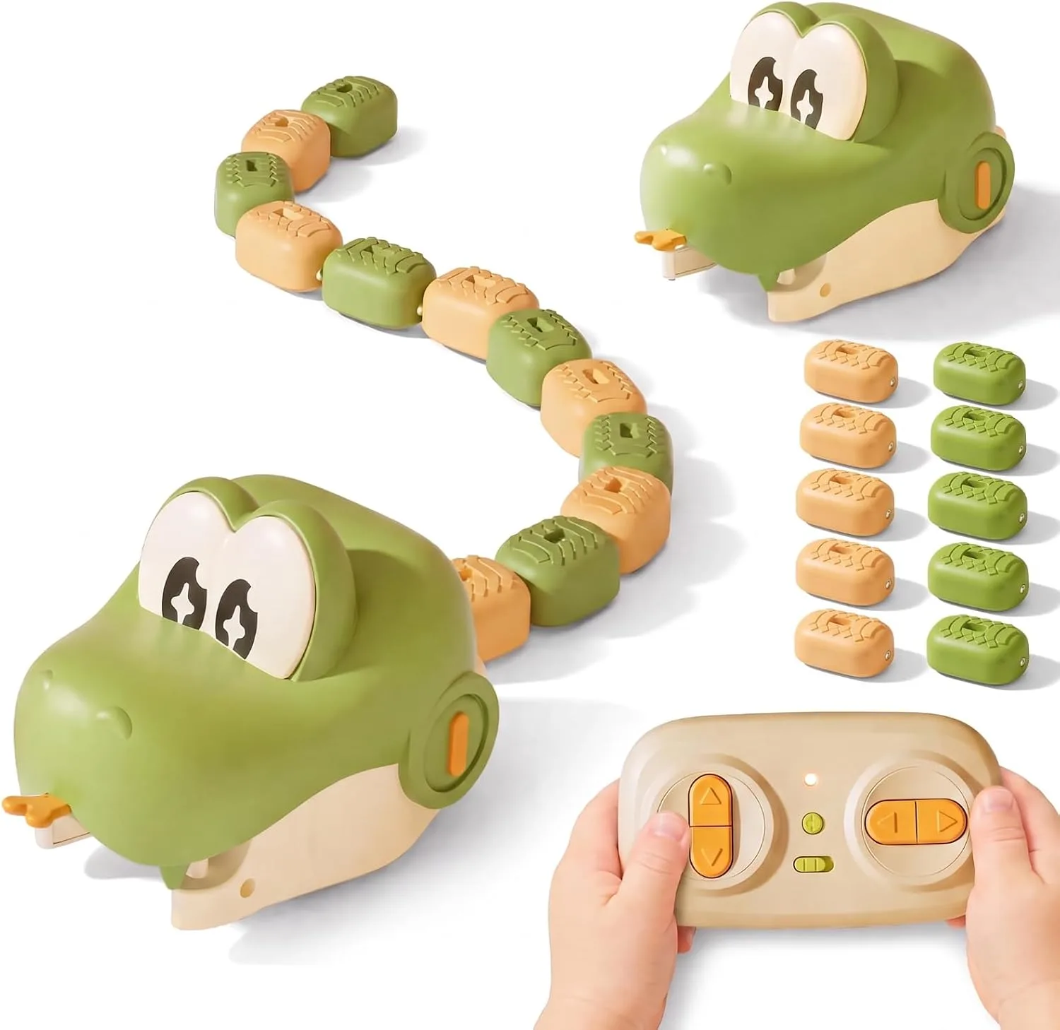 Magnetic Snake Game Toy Eating Itself with Sound & Light Snake Game Turned Real