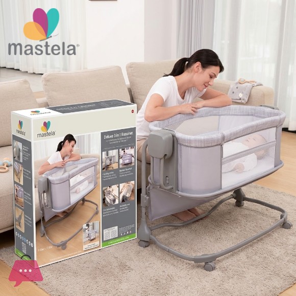 Mastela 3-in-1 Deluxe 3 in 1 Bassinet Lifting Parallel Shaker Age: suitable for 0-36 months - 8601