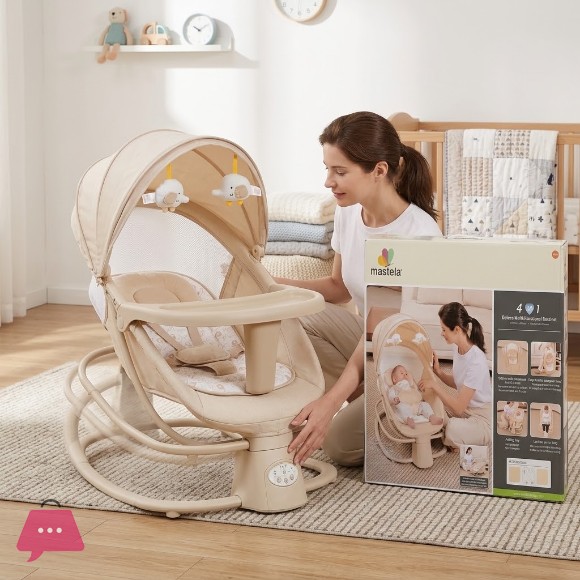 Mastela 4 in 1 Deluxe Multifunction Baby Electric Swing - 8087