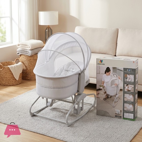 Mastela 4-in-1 Deluxe Multi-Functional Bassinet - 9855