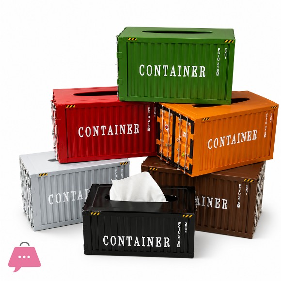 Mini Shipping Container Tissue Box Thats Made From Actual Metal