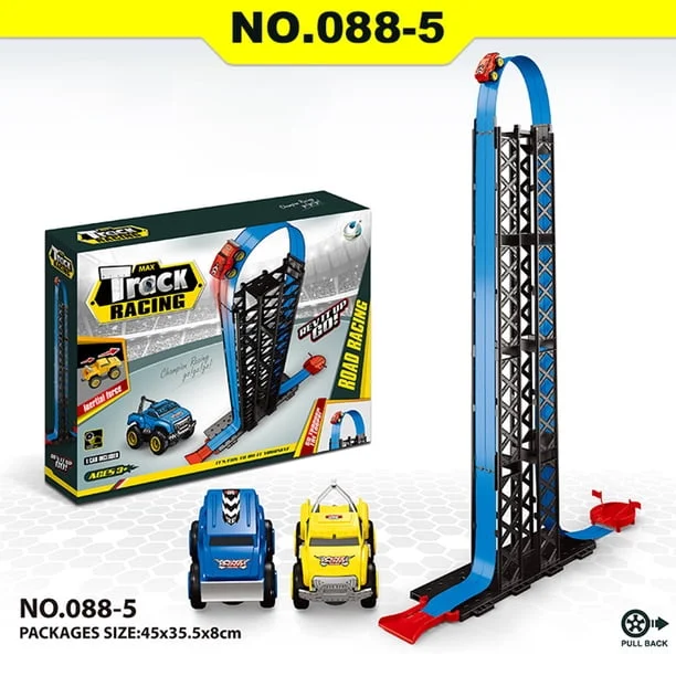 Mini Magnetic Railcar Set Small Cute Anti-Gravity Stunt Speed Double Car Wheels Model for Children Kids New