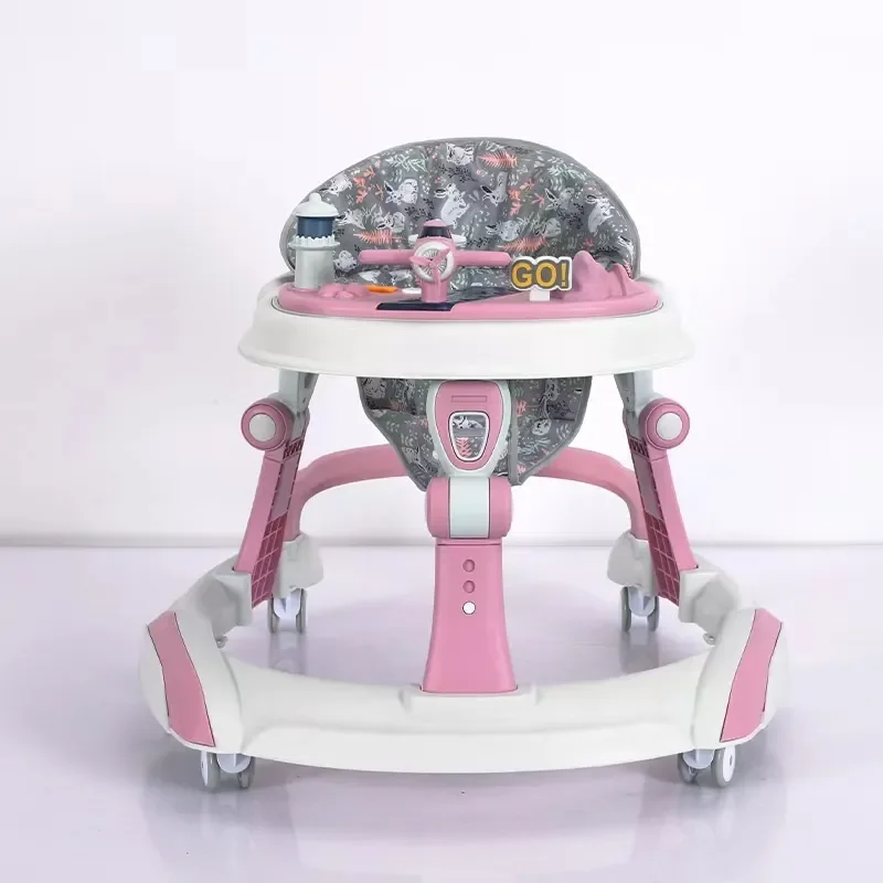 Factory OEM Wholesale Multifunction Round Baby Walker with Music and Silent Wheel