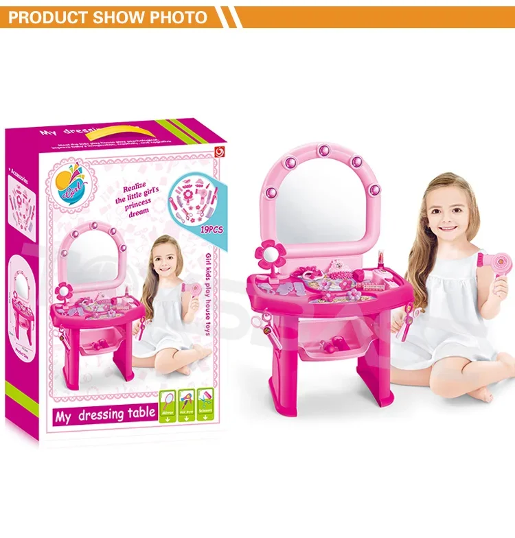 New Product Children Brinquedos Girl Plastic Mirror Dresser Toys Baby Mirror Toy