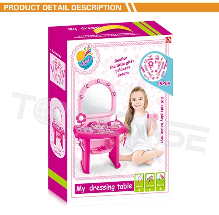 New Product Children Brinquedos Girl Plastic Mirror Dresser Toys Baby Mirror Toy