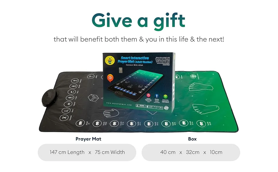 prayer mat with back rest, gifts for muslims, ramadan gifts, islamic gifts for women,