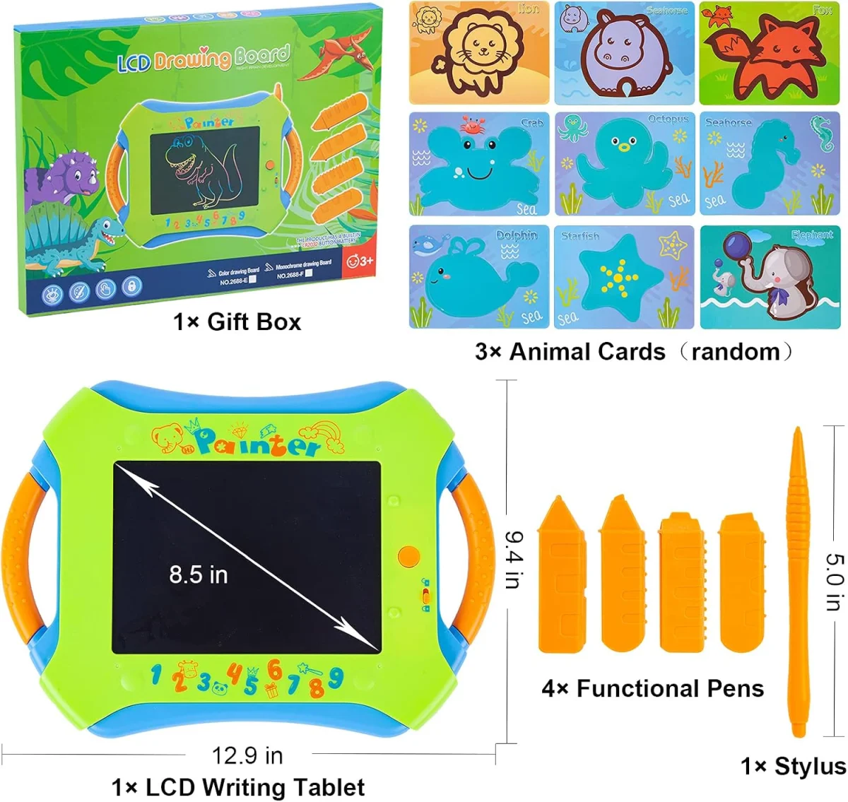 LCD Writing Tablet for Kids Colorful Doodle...