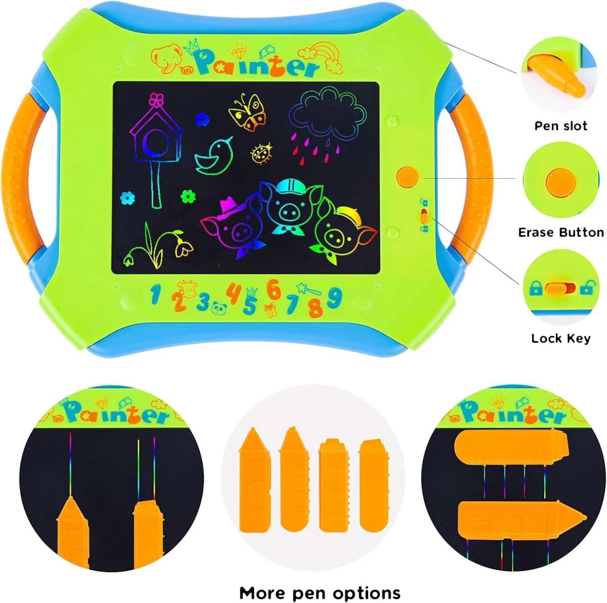 LCD Writing Tablet for Kids Colorful Doodle...