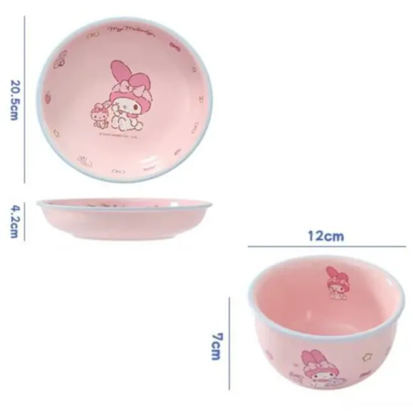 Officially Licensed MY MELODY Sanrio Meal Set Ceramic