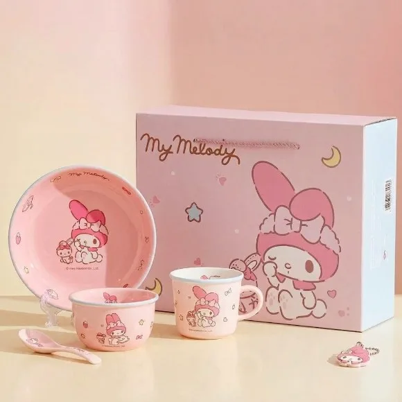 Officially Licensed MY MELODY Sanrio Meal Set Ceramic