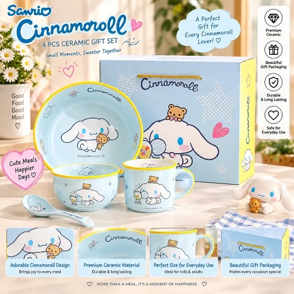 Officially Licensed MY MELODY Sanrio Meal Set Ceramic