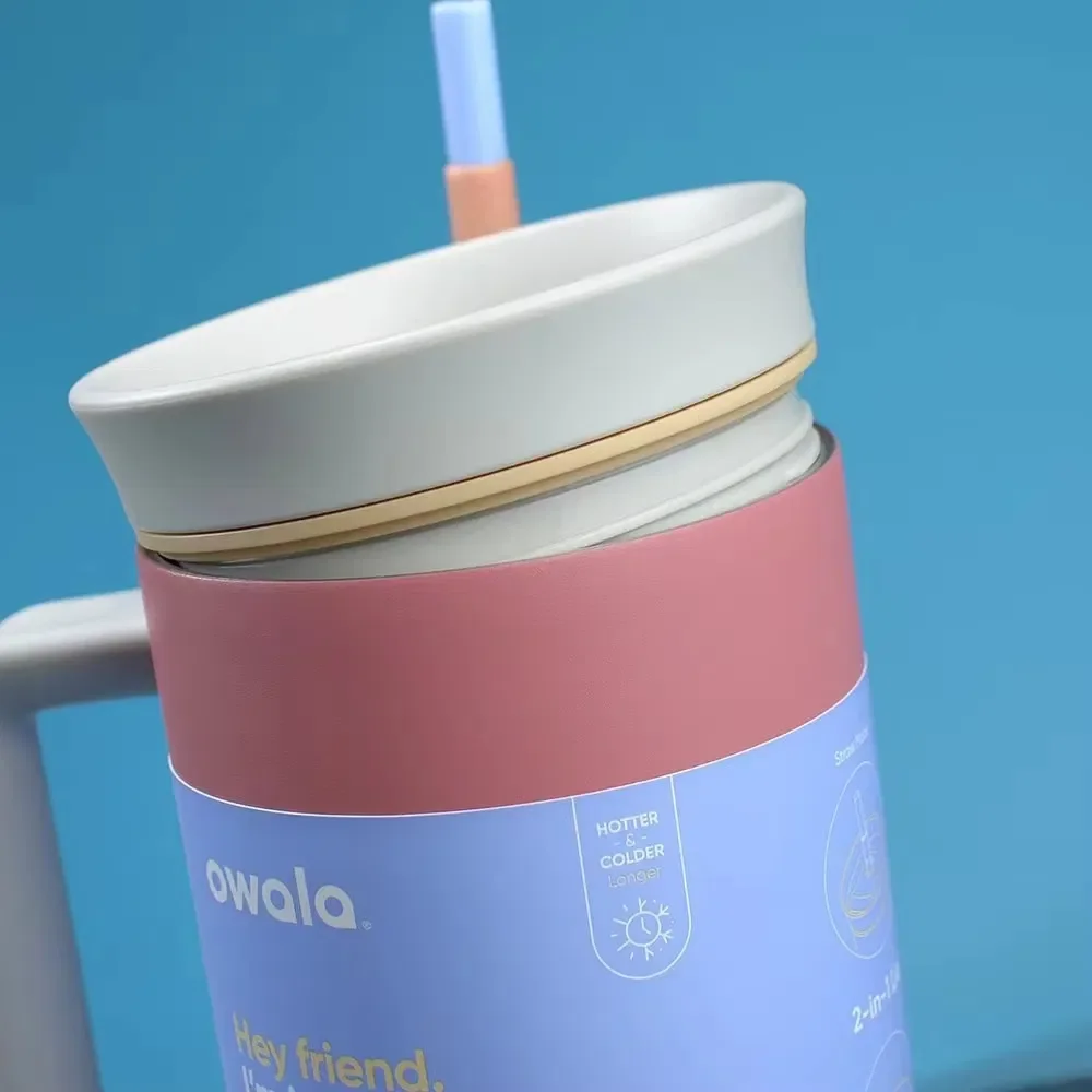 2025 Best-Seller Owala Tumblehead BPA-Free Stainless Steel Insulated Thermos Cup Logo Design Double Drinking Bottle with Lid