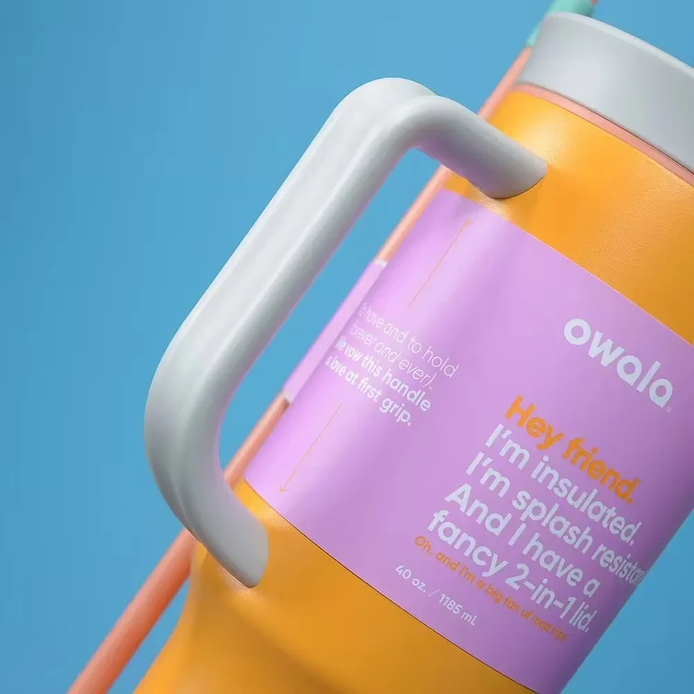 2025 Best-Seller Owala Tumblehead BPA-Free Stainless Steel Insulated Thermos Cup Logo Design Double Drinking Bottle with Lid