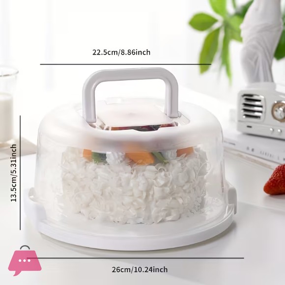 Plastic Round Cake Box Carrier Handle