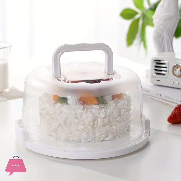 Plastic Round Cake Box Carrier Handle