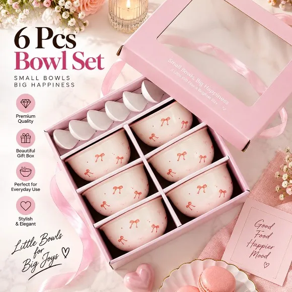 Pookie Bow Porcelain Breakfast Set 6-Piece