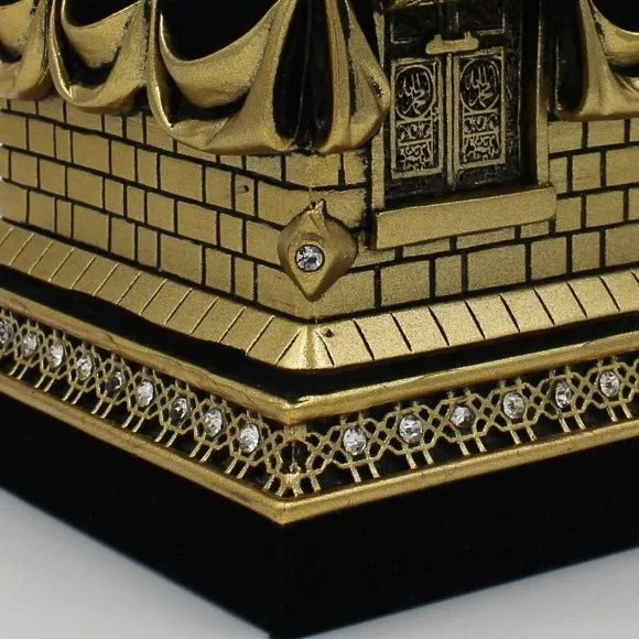Premium Khana Kaaba Replica Showpiece High-Grade Fiber Islamic Tabletop Decor 4, 5.5, 8 Inch