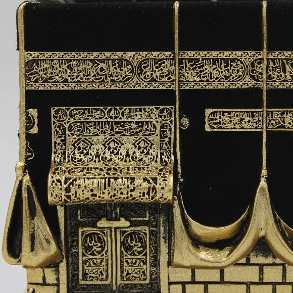 Premium Khana Kaaba Replica Showpiece High-Grade Fiber Islamic Tabletop Decor 4, 5.5, 8 Inch