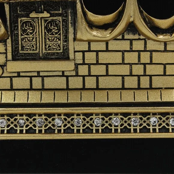 Premium Khana Kaaba Replica Showpiece High-Grade Fiber Islamic Tabletop Decor 4, 5.5, 8 Inch