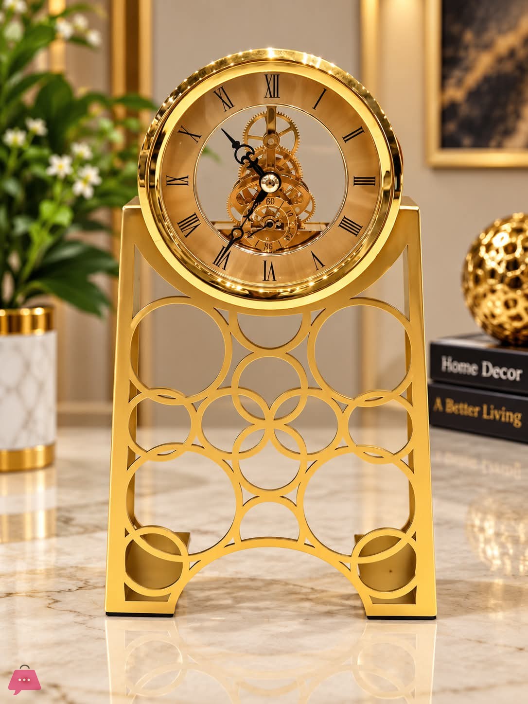 premium-quality-office-ring-design-metal-table-clock