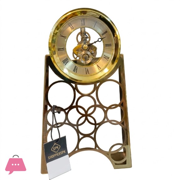 Premium Quality Office Ring Design Metal Table Clock