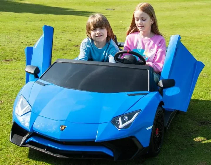 Newest 24V Scissor Doors Licensed Lamborghini Aventador Sv Electric Ride on Kids Car