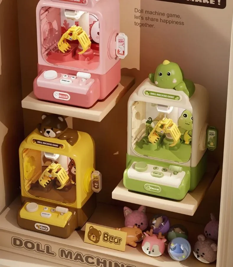 Toy Crane Kids Claw Crane Catch Doll Game Treasure Digging Claw Machine Toy