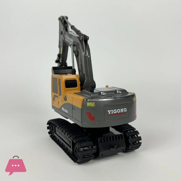 Remote Control Digger - With charger + Battery Childrens RC Toy - Small V6 Excavator Car