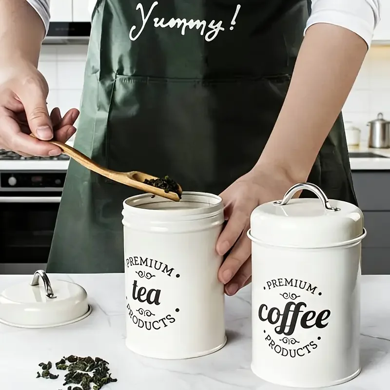3pcs food storage container set with sealed lid retro design food storage room organizing tool for storing biscuits flour tea Product details 1