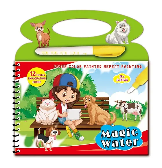 Children's Educational Water Painting Book Repeated Graffiti Clear Water Hand Painting Book