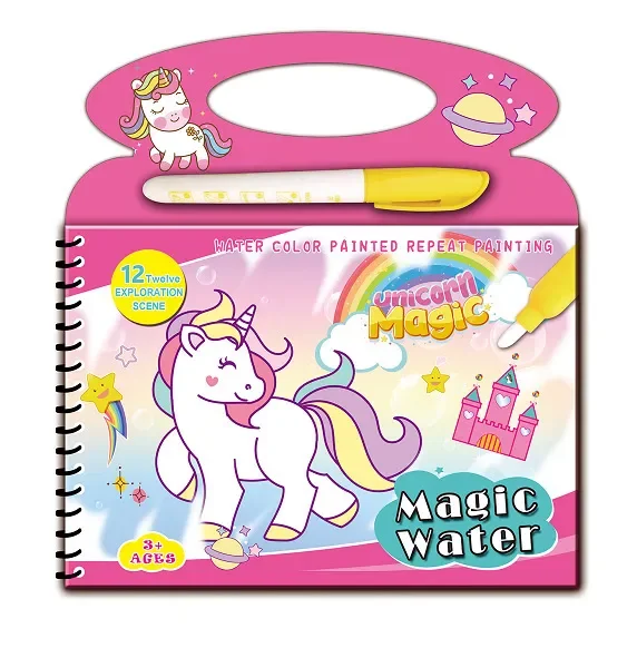 Children's Educational Water Painting Book Repeated Graffiti Clear Water Hand Painting Book