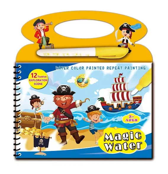 Children's Educational Water Painting Book Repeated Graffiti Clear Water Hand Painting Book