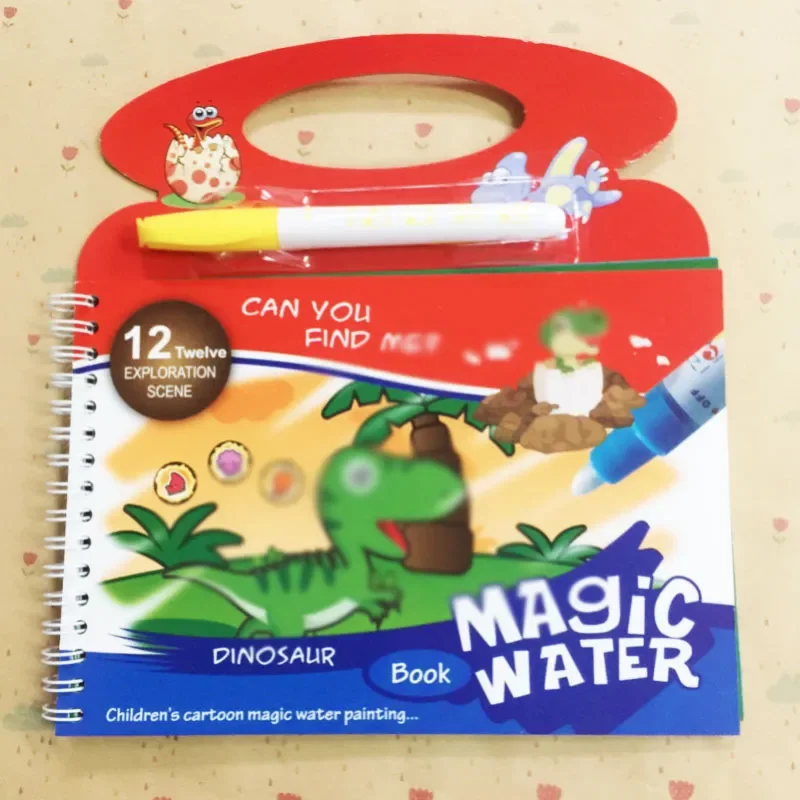 Children's Educational Water Painting Book Repeated Graffiti Clear Water Hand Painting Book