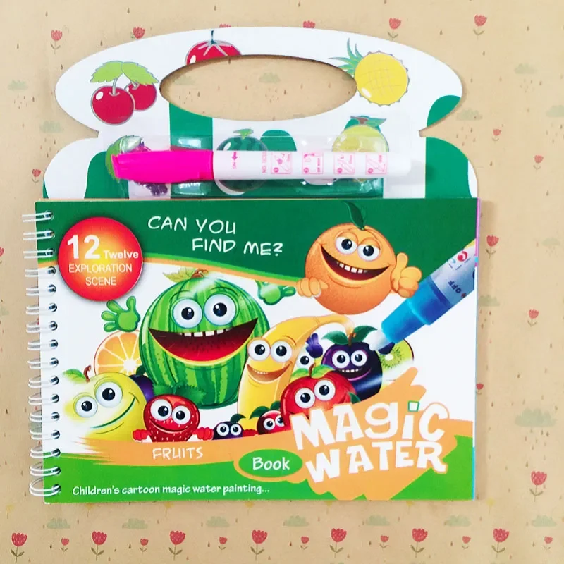 Children's Educational Water Painting Book Repeated Graffiti Clear Water Hand Painting Book