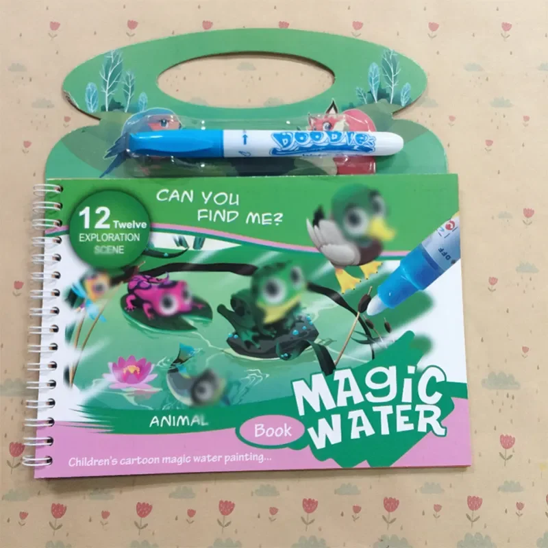Children's Educational Water Painting Book Repeated Graffiti Clear Water Hand Painting Book