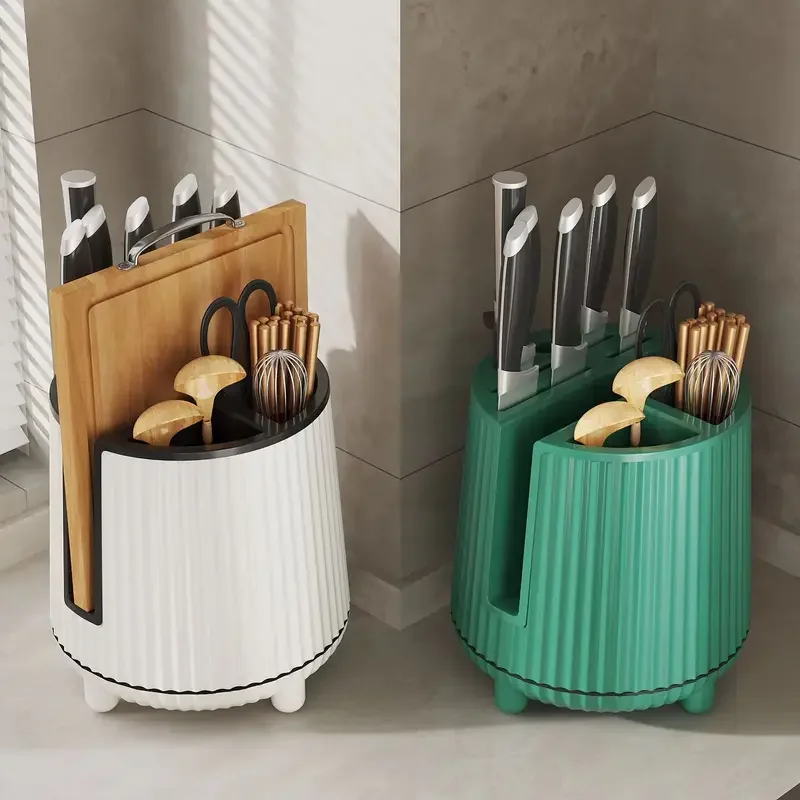 kitchen storage rack multi functional organizer knife and cutting board holder home kitchenware storage artifact no drilling required mobile Product details 0