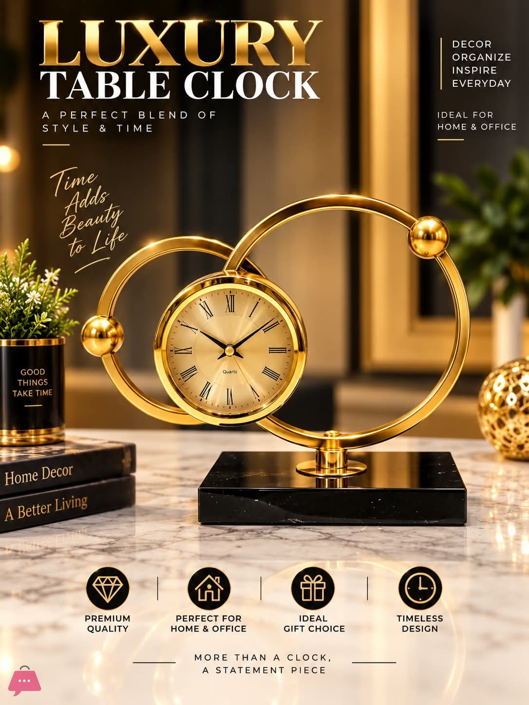 rustic-round-golden-metal-table-clock
