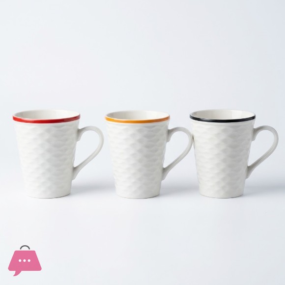 Imperial Wavy Mugs Set of 6 - 275ml