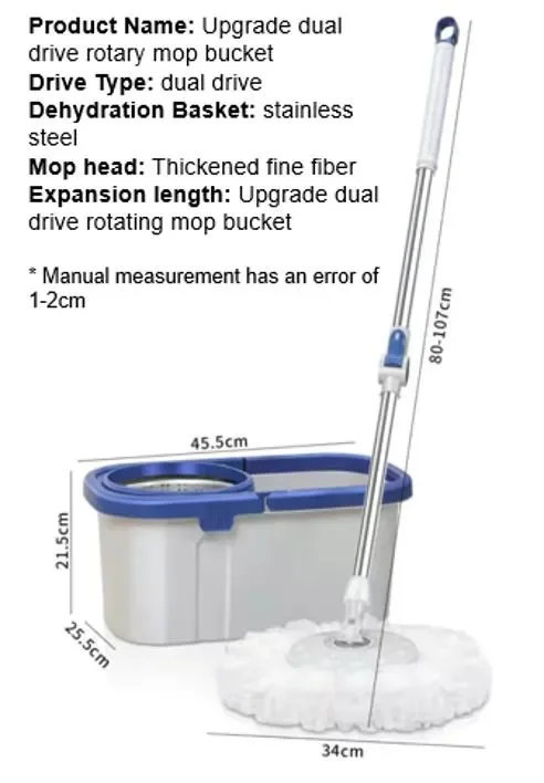 Semi Automatic Dehydration Smart Mops Flat Floor Mop Dust Mop House Cleaning Home Hot Sale Janitorial Supplies