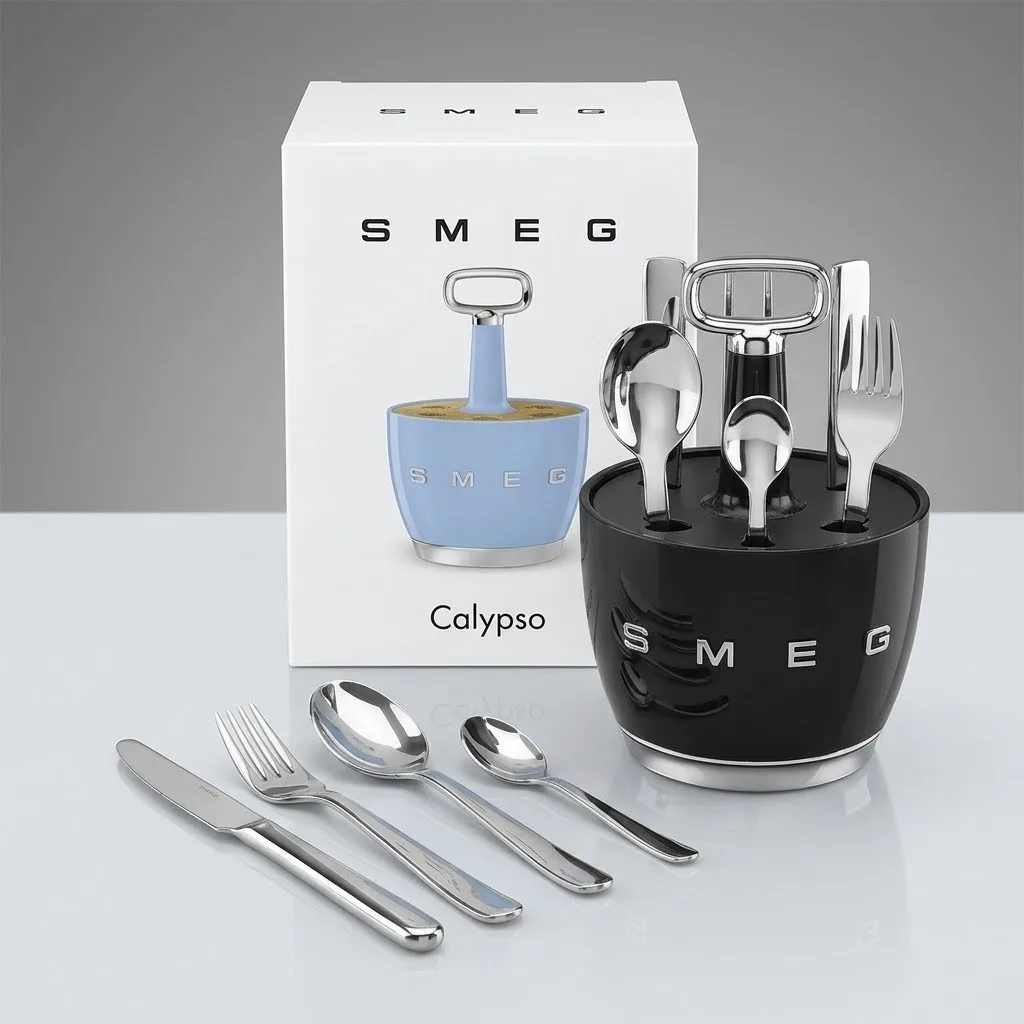 SMEG Caddy Cutlery Holder - Retro Style & Perfect for Organizing Your Utensils