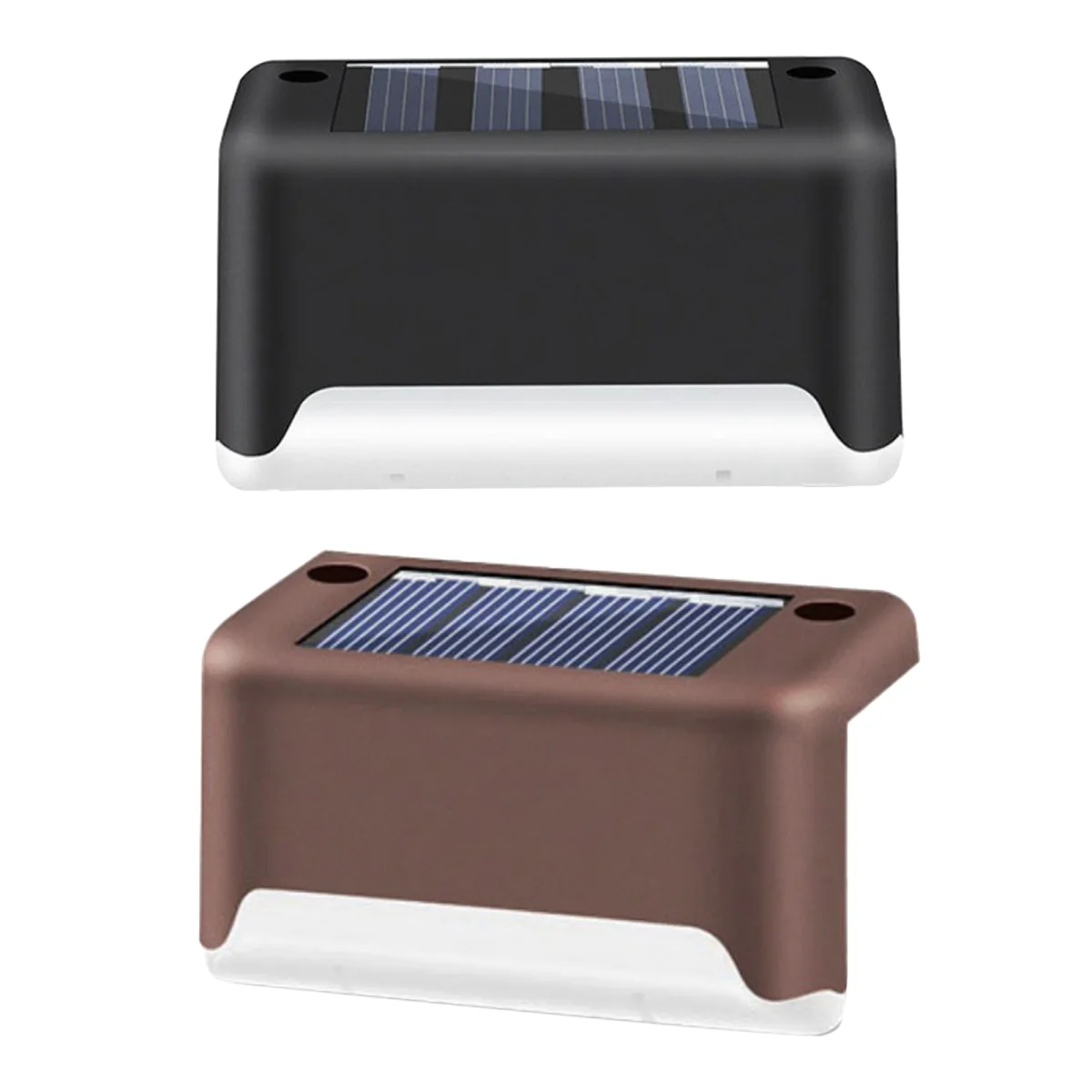 Solar Powered Step Light, Waterproof Led Solar Fence Lamp for Patio for Stairs,Walkways,Patio