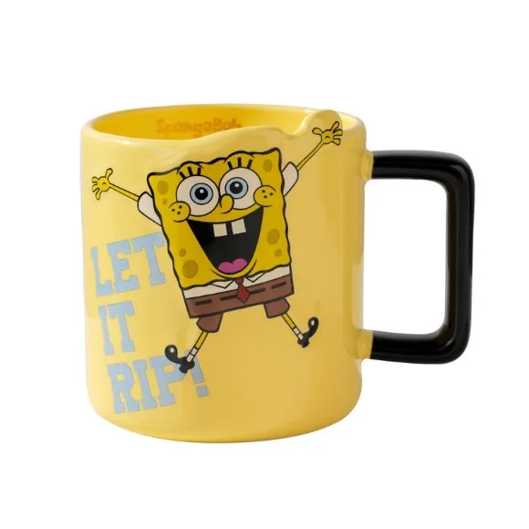 SpongeBob Patrick Star Glossy Glaze Porcelain Funny Animation Ceramic Mug With Handle