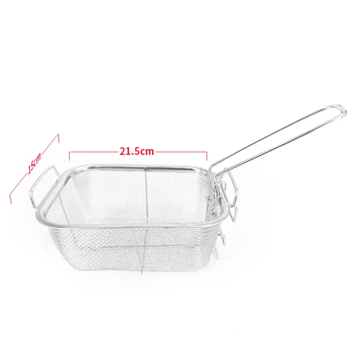 Stainless Steel Deep Fry Basket Food Presentation Baskets Sturdy Food Strainer for Barbecue Cafe Chicken Wing Home Restaurant Stainless Steel Deep Fry Basket Food Presentation Baskets Sturdy Food Strainer for Barbecue Cafe Chicken Wing Home Restaurant