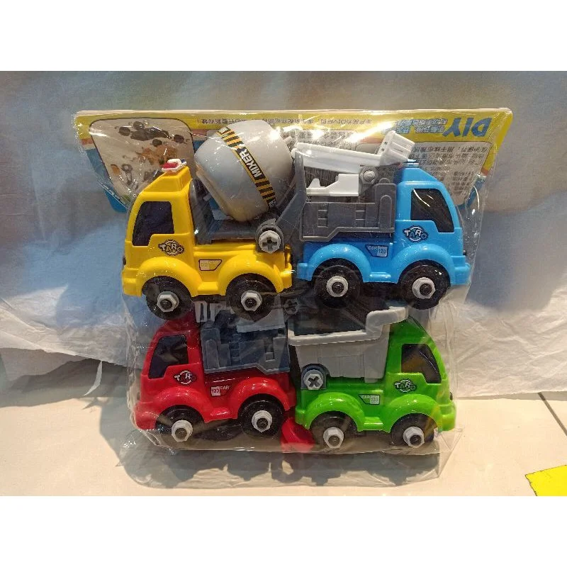 Diy truck taro tayo car 4/set 666-635 Disassemble and assemble family  friends play fun learning kids boy | Shopee Malaysia